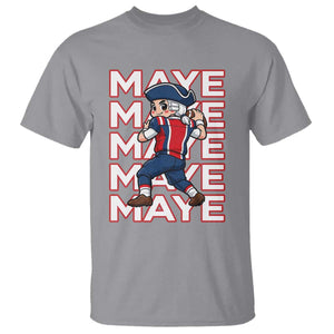 Funny NE Football Fan Gift T Shirt Maye Lover TS12 Sport Gray Print Your Wear