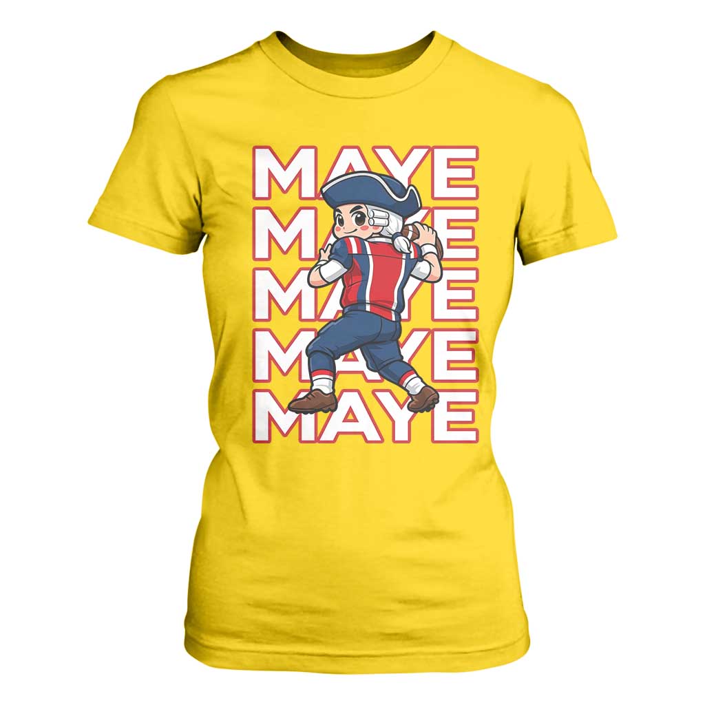 Funny NE Football Fan Gift T Shirt For Women Maye Lover TS12 Daisy Print Your Wear