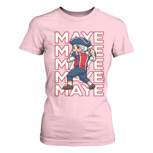 Funny NE Football Fan Gift T Shirt For Women Maye Lover TS12 Light Pink Print Your Wear
