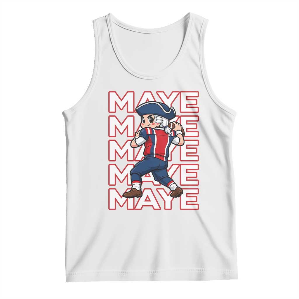 Funny NE Football Fan Gift Tank Top Maye Lover TS12 White Print Your Wear