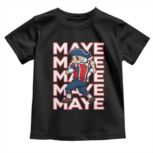 Funny NE Football Fan Gift Toddler T Shirt Maye Lover TS12 Black Print Your Wear