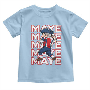 Funny NE Football Fan Gift Toddler T Shirt Maye Lover TS12 Light Blue Print Your Wear