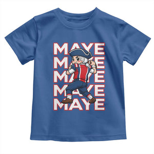 Funny NE Football Fan Gift Toddler T Shirt Maye Lover TS12 Royal Blue Print Your Wear