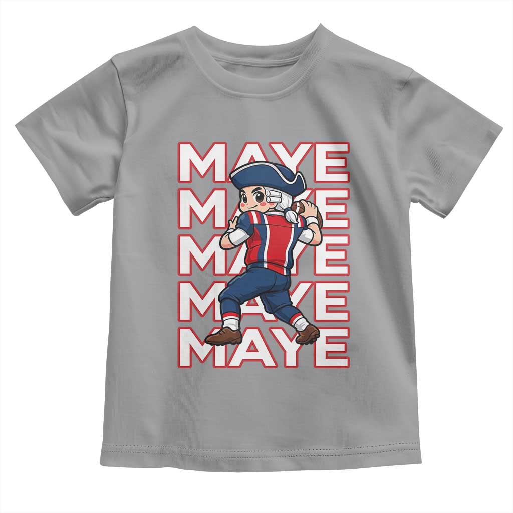 Funny NE Football Fan Gift Toddler T Shirt Maye Lover TS12 Sport Gray Print Your Wear