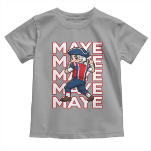 Funny NE Football Fan Gift Toddler T Shirt Maye Lover TS12 Sport Gray Print Your Wear