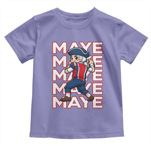 Funny NE Football Fan Gift Toddler T Shirt Maye Lover TS12 Violet Print Your Wear