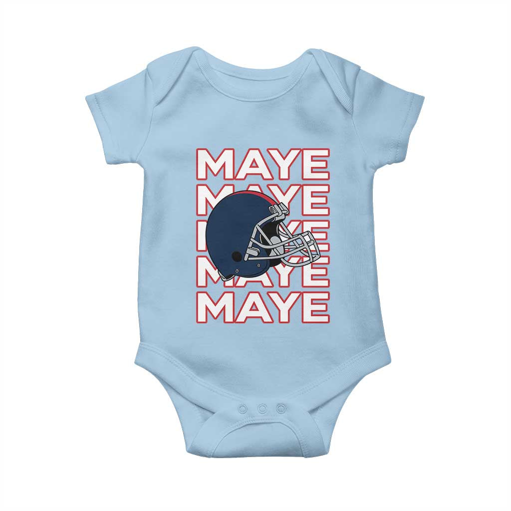 Maye Lover Baby Onesie NE Quarterback Fan Gift TS12 Light Blue Print Your Wear