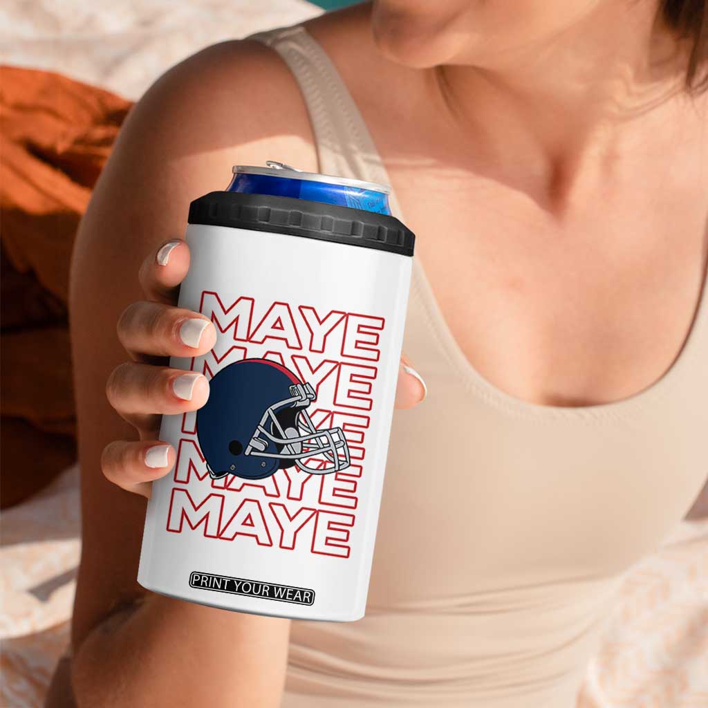 Maye Lover 4 in 1 Can Cooler Tumbler NE Quarterback Fan Gift TS12 Print Your Wear