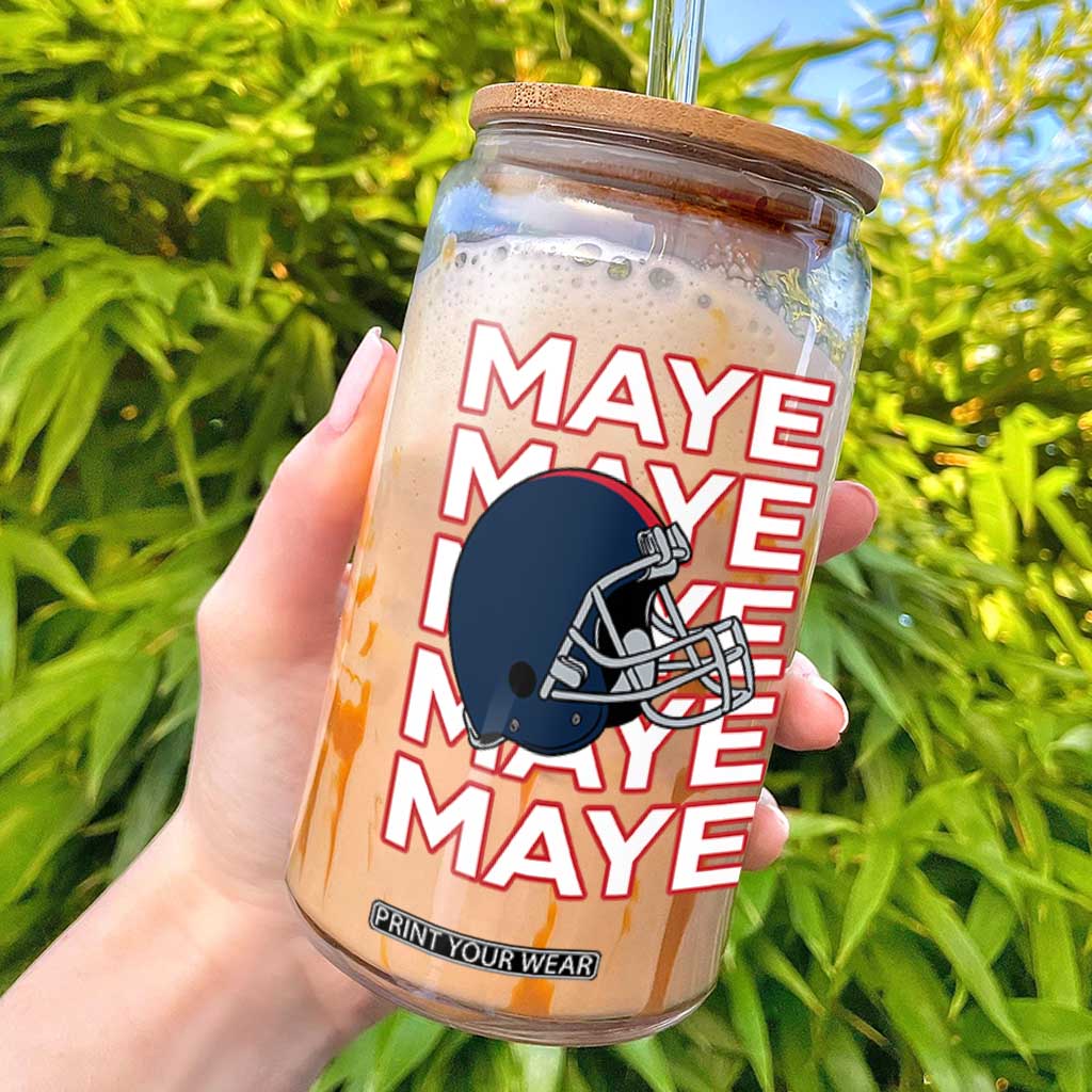 Maye Lover Glass Can NE Quarterback Fan Gift TS12 White Print Your Wear