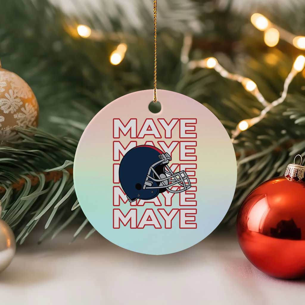 Maye Lover Ceramic Ornament NE Quarterback Fan Gift TS12 1pc Pastel Print Your Wear