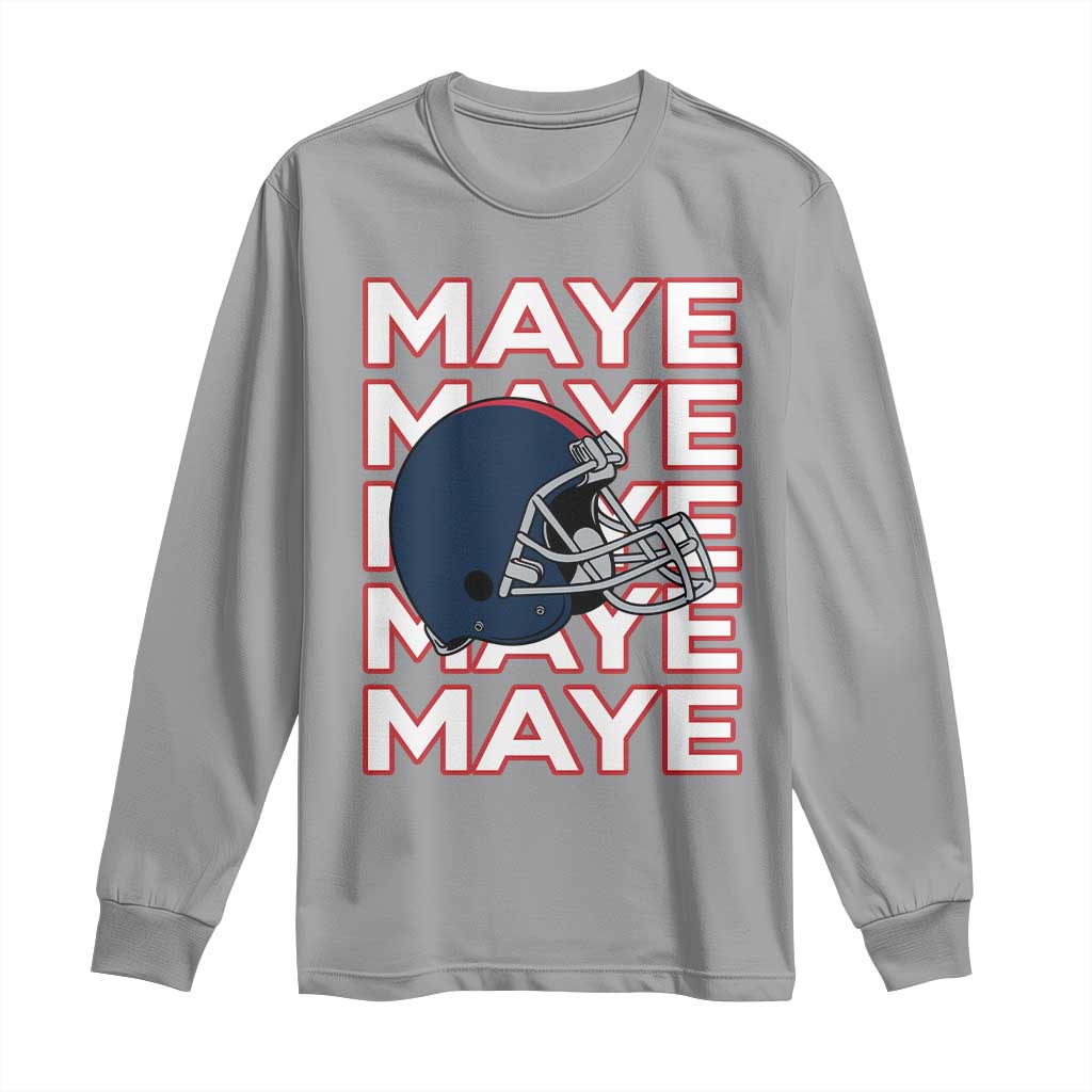 Maye Lover Long Sleeve Shirt NE Quarterback Fan Gift TS12 Sport Gray Print Your Wear