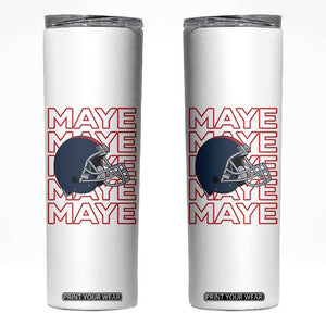 Maye Lover Skinny Tumbler NE Quarterback Fan Gift TS12 White Print Your Wear
