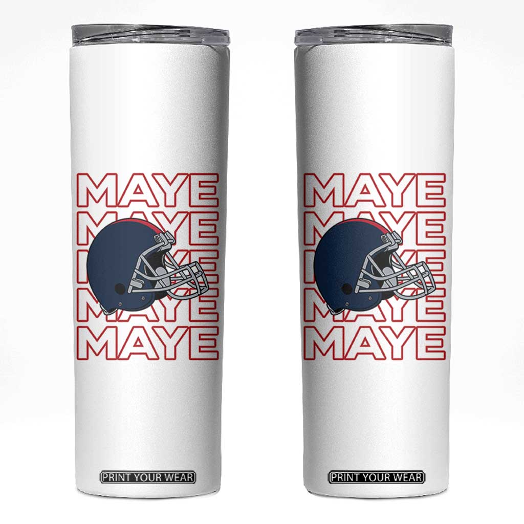 Maye Lover Skinny Tumbler NE Quarterback Fan Gift TS12 White Print Your Wear