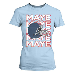 Maye Lover T Shirt For Women NE Quarterback Fan Gift TS12 Light Blue Print Your Wear