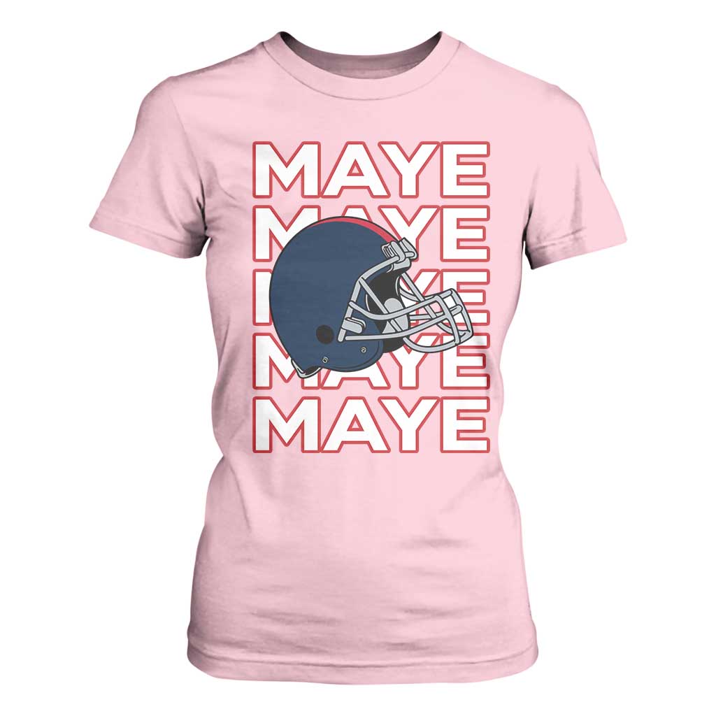 Maye Lover T Shirt For Women NE Quarterback Fan Gift TS12 Light Pink Print Your Wear
