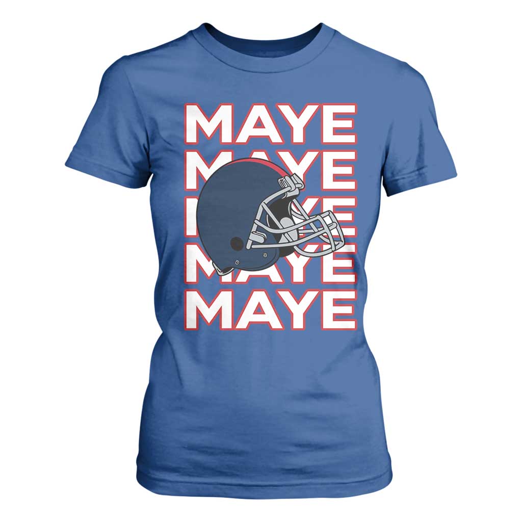 Maye Lover T Shirt For Women NE Quarterback Fan Gift TS12 Royal Blue Print Your Wear