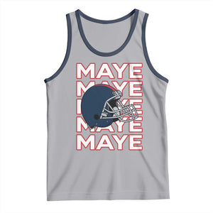 Maye Lover Tank Top NE Quarterback Fan Gift TS12 Athletic Heather Navy Print Your Wear