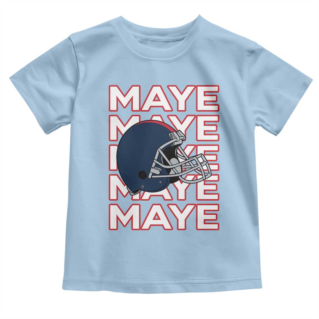 Maye Lover Toddler T Shirt NE Quarterback Fan Gift TS12 Light Blue Print Your Wear