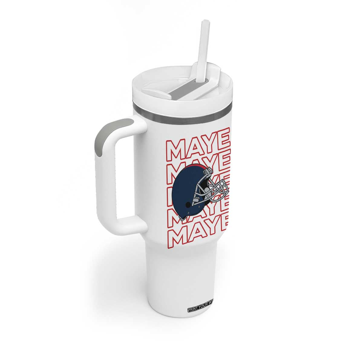 Maye Lover Tumbler With Handle NE Quarterback Fan Gift TS12 Print Your Wear