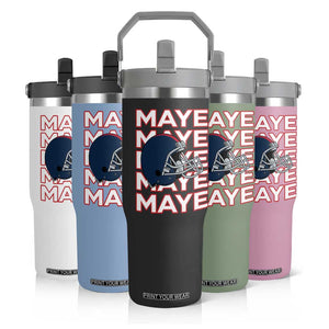 Maye Lover Flip Straw Tumbler NE Quarterback Fan Gift TS12 Print Your Wear