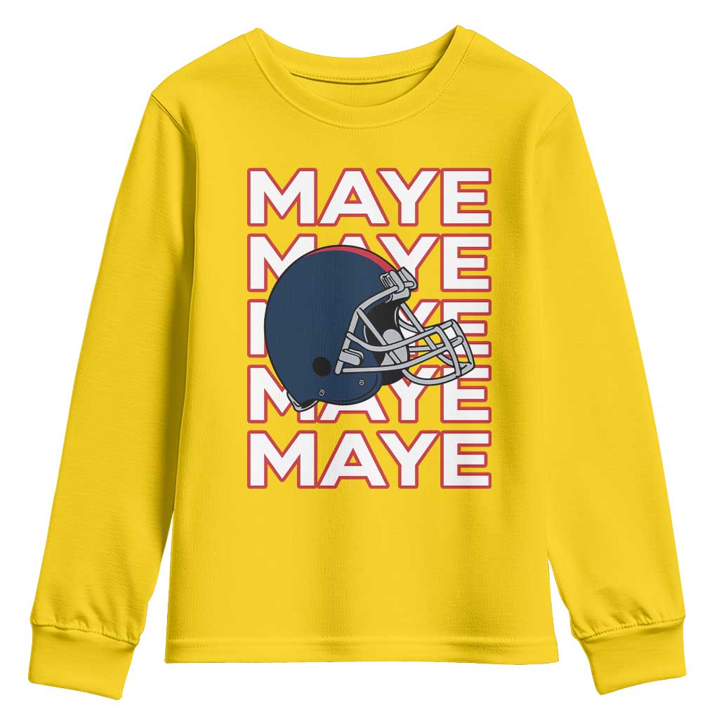 Maye Lover Youth Sweatshirt NE Quarterback Fan Gift TS12 Daisy Print Your Wear