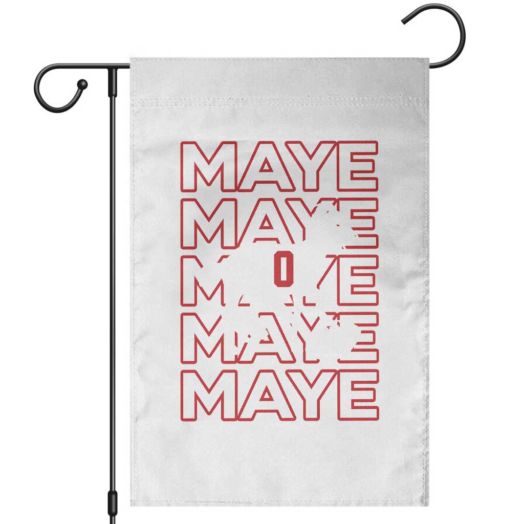 The GOAT Maye Garden Flag NE Quarterback Fan Gift TS12 White Print Your Wear