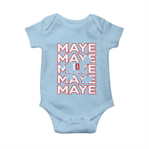 The GOAT Maye Baby Onesie NE Quarterback Fan Gift TS12 Light Blue Print Your Wear