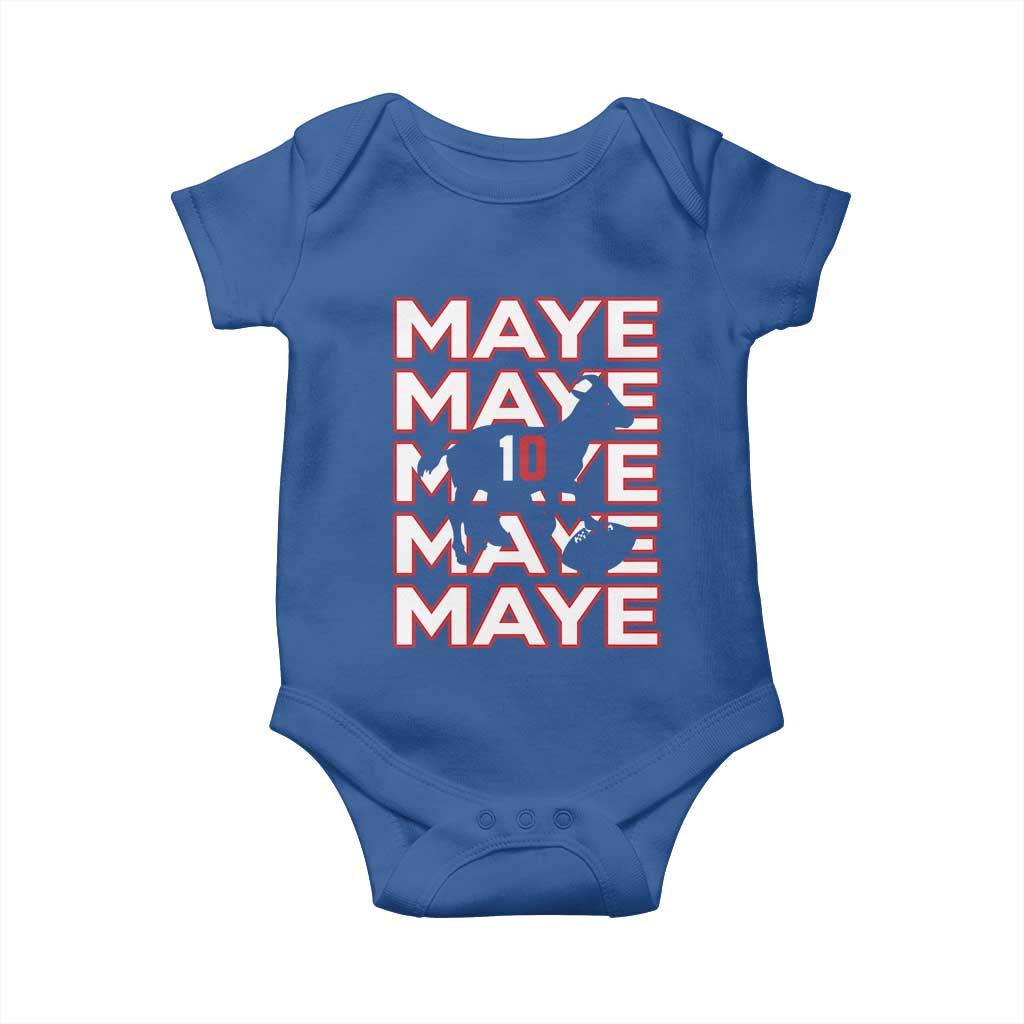 The GOAT Maye Baby Onesie NE Quarterback Fan Gift TS12 Royal Blue Print Your Wear