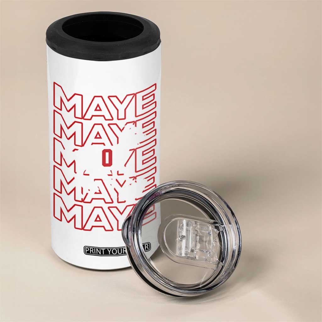 The GOAT Maye 4 in 1 Can Cooler Tumbler NE Quarterback Fan Gift TS12 Print Your Wear