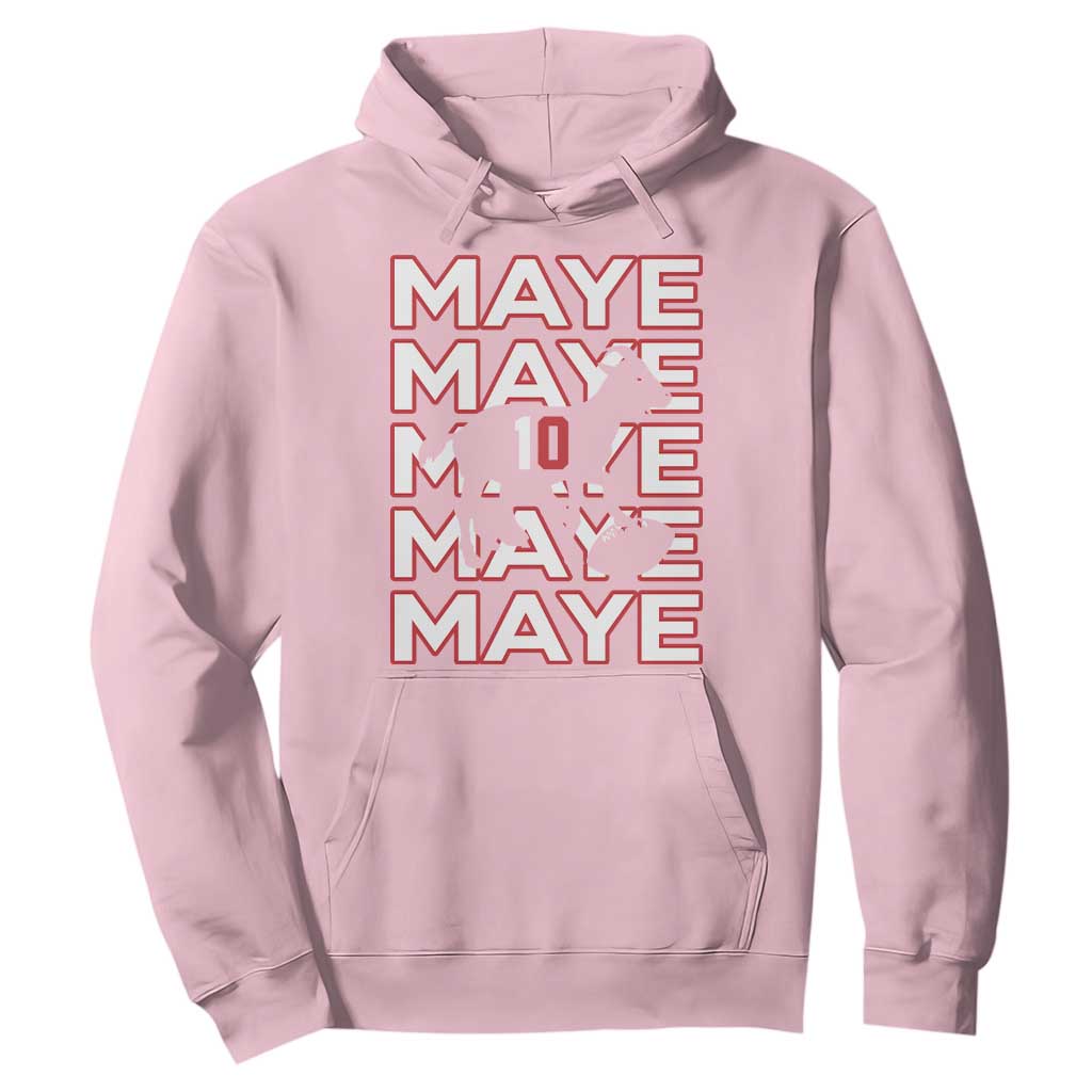 The GOAT Maye Hoodie NE Quarterback Fan Gift TS12 Light Pink Print Your Wear