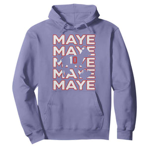 The GOAT Maye Hoodie NE Quarterback Fan Gift TS12 Violet Print Your Wear