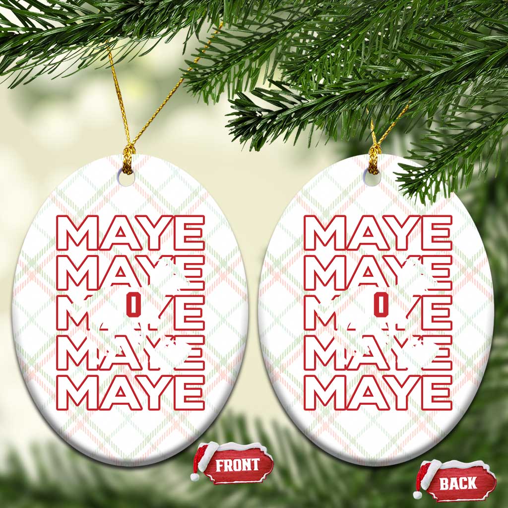 The GOAT Maye Ceramic Ornament NE Quarterback Fan Gift TS12 Print Your Wear