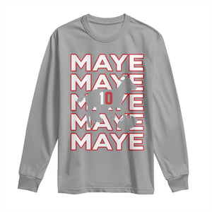 The GOAT Maye Long Sleeve Shirt NE Quarterback Fan Gift TS12 Sport Gray Print Your Wear