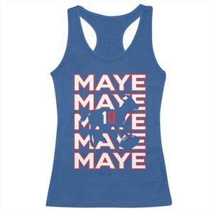 The GOAT Maye Racerback Tank Top NE Quarterback Fan Gift TS12 Royal Blue Print Your Wear