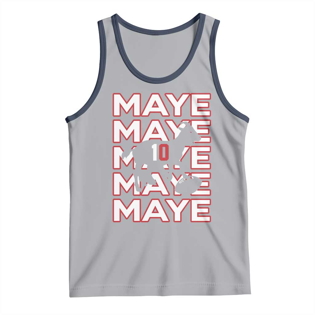 The GOAT Maye Tank Top NE Quarterback Fan Gift TS12 Athletic Heather Navy Print Your Wear