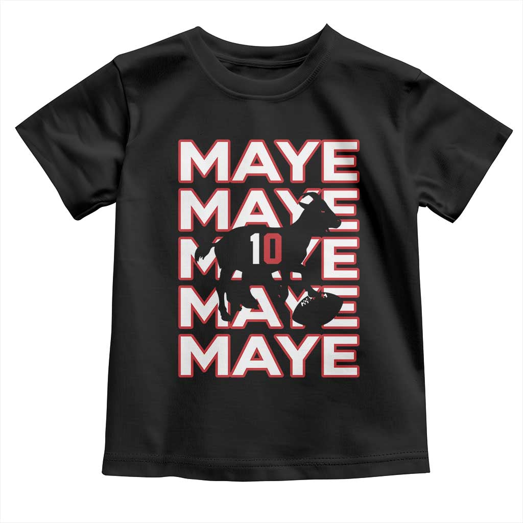 The GOAT Maye Toddler T Shirt NE Quarterback Fan Gift TS12 Black Print Your Wear