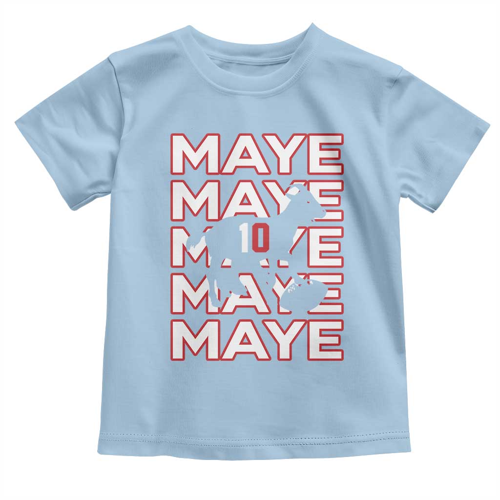 The GOAT Maye Toddler T Shirt NE Quarterback Fan Gift TS12 Light Blue Print Your Wear