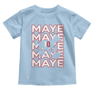 The GOAT Maye Toddler T Shirt NE Quarterback Fan Gift TS12 Light Blue Print Your Wear