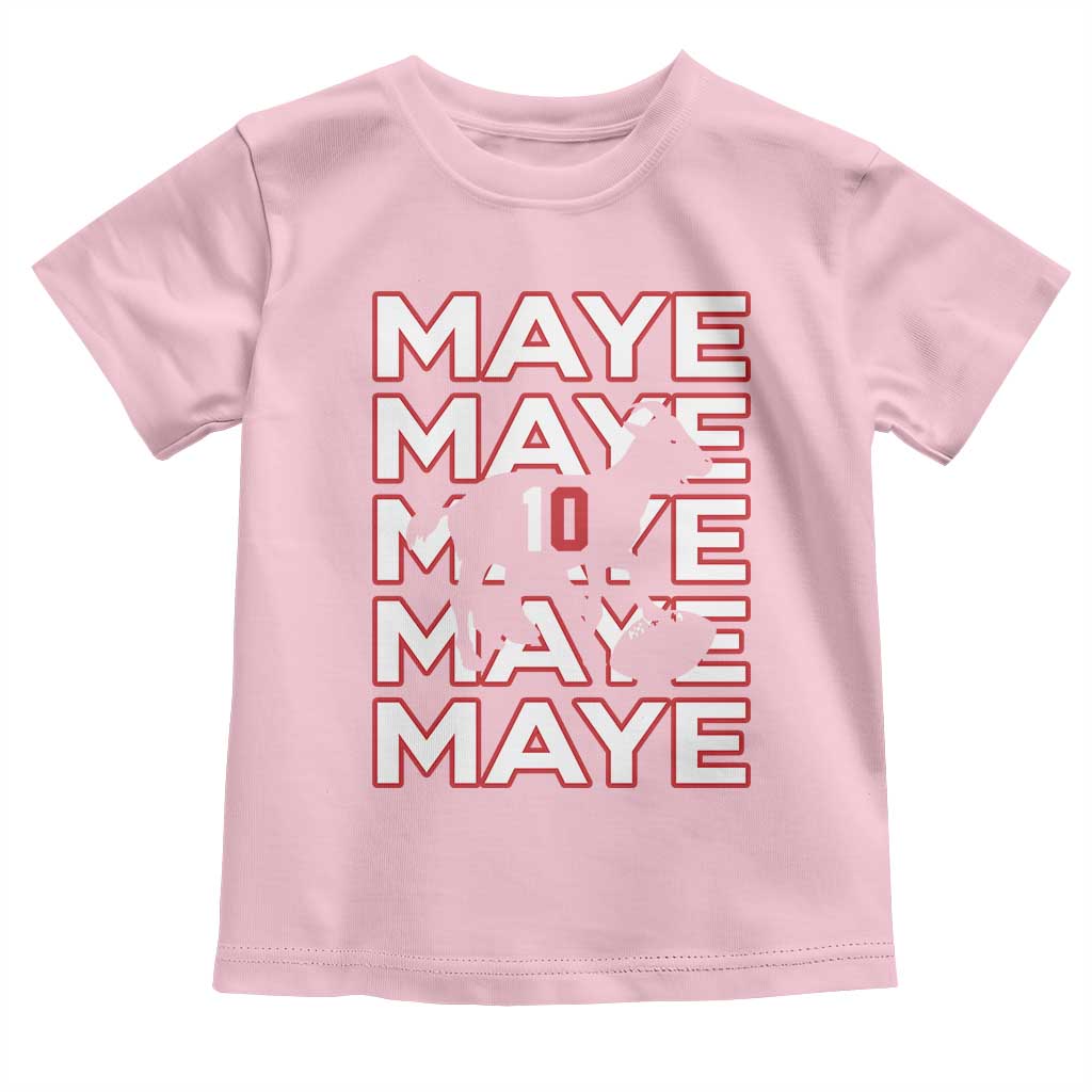 The GOAT Maye Toddler T Shirt NE Quarterback Fan Gift TS12 Light Pink Print Your Wear
