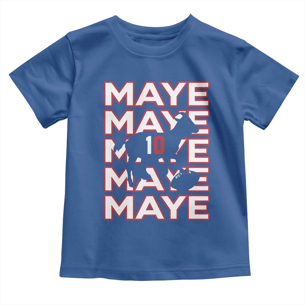 The GOAT Maye Toddler T Shirt NE Quarterback Fan Gift TS12 Royal Blue Print Your Wear