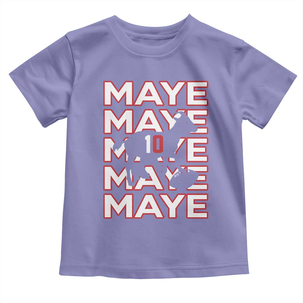 The GOAT Maye Toddler T Shirt NE Quarterback Fan Gift TS12 Violet Print Your Wear
