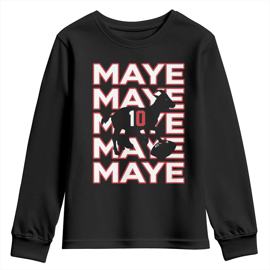 The GOAT Maye Youth Sweatshirt NE Quarterback Fan Gift TS12 Black Print Your Wear
