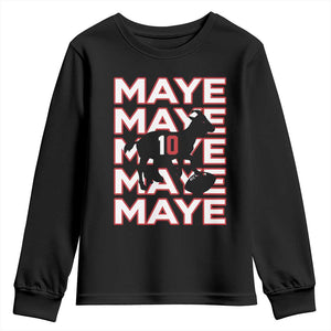 The GOAT Maye Youth Sweatshirt NE Quarterback Fan Gift TS12 Black Print Your Wear