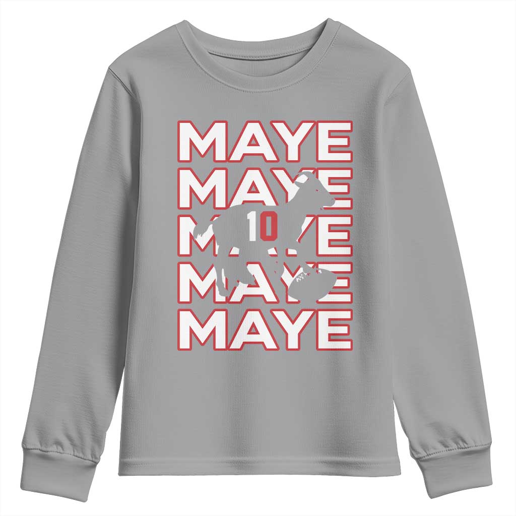 The GOAT Maye Youth Sweatshirt NE Quarterback Fan Gift TS12 Sport Gray Print Your Wear