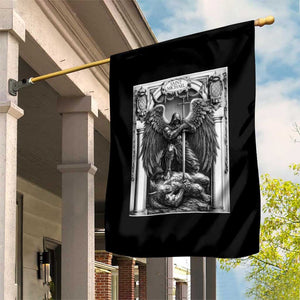 Saint Michael The Archangel Defeating Satan Garden Flag Christian Faith Gift TS12 Print Your Wear
