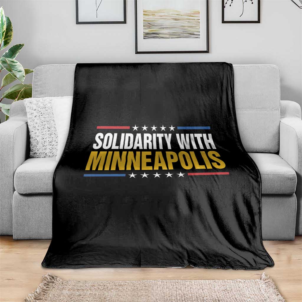 Solidarity With Minneapolis Throw Blanket Minnesota Community Support Gift TS12 Print Your Wear