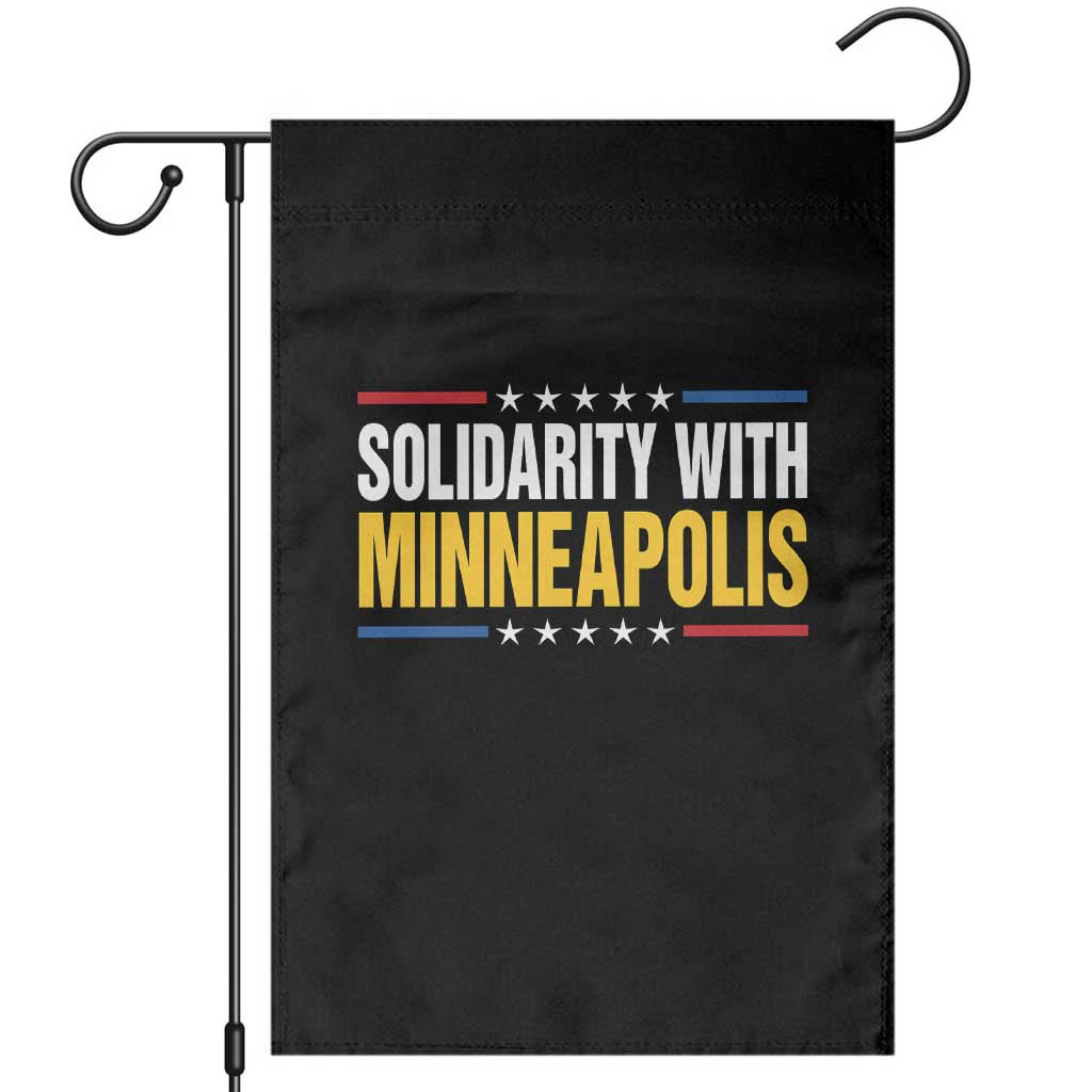 Solidarity With Minneapolis Garden Flag Minnesota Community Support Gift TS12 Black Print Your Wear