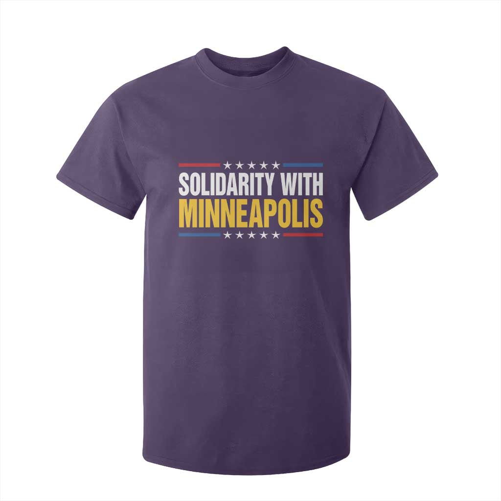 Solidarity With Minneapolis T Shirt For Kid Minnesota Community Support Gift TS12 Purple Print Your Wear
