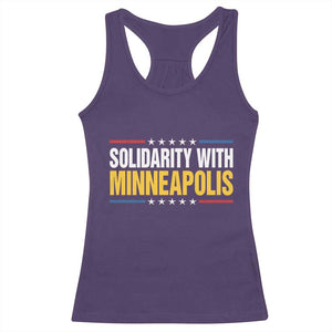 Solidarity With Minneapolis Racerback Tank Top Minnesota Community Support Gift TS12 Purple Print Your Wear