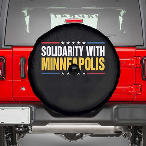 Solidarity With Minneapolis Spare Tire Cover Minnesota Community Support Gift TS12 Black Print Your Wear